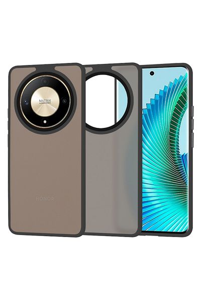 Mad Protective Case for Honor Magic6 Lite, View Safe, HaloFrost Series, N45, Lexgard, Deep Dark