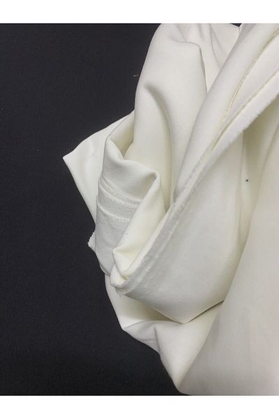 Yiğit Kumaş Ecru Steel Combed Cotton Fabric Flexible, Piece 170X170 cm