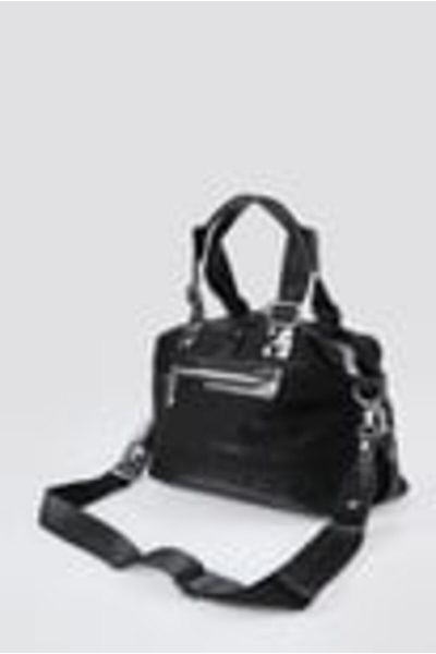 Aemido Firy Black Skin Shoulder Bag