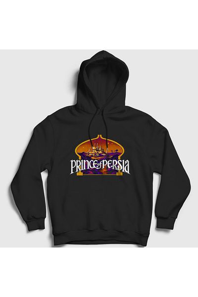 Presmono Unisex Black Vintage Prince of Persia 1 Hooded Sweatshirt 569901Tt