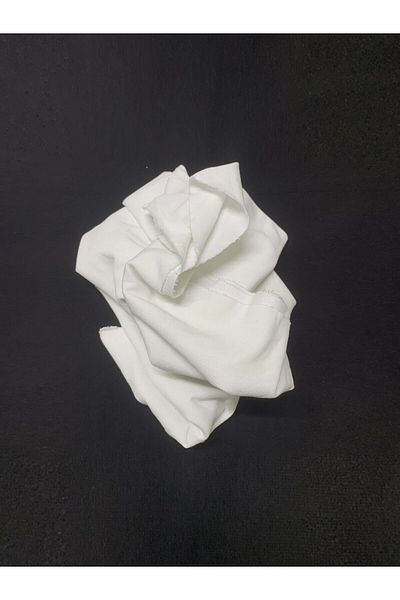 Yiğit Kumaş Ecru Lacoste Fabric, Piece 85X180 cm