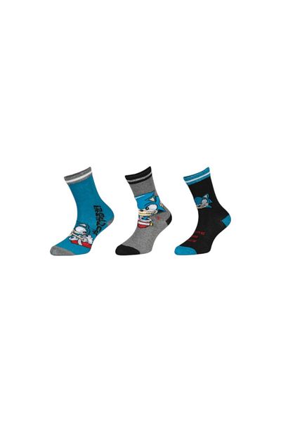 Sonic Set of 3 pairs of children's socks, multicolor, 23-26, The Ring,