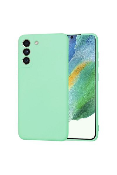 Tim High Protective Case for Samsung Galaxy S21 FE 5G, Timacondesign, J45, Canvas, Mint Green Forest