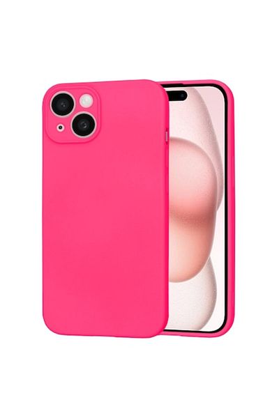 Tim High-Protection Case for iPhone 15, Timaconprotect, J72, Canvas, Hot Soft Rose