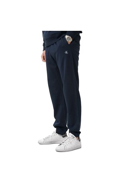 Calvin Klein Men's Comfortable Fit Sweatpants with Elastic Waist and Legs 100% Cotton Blue Sweatpants Lv04Rd241G-Cef