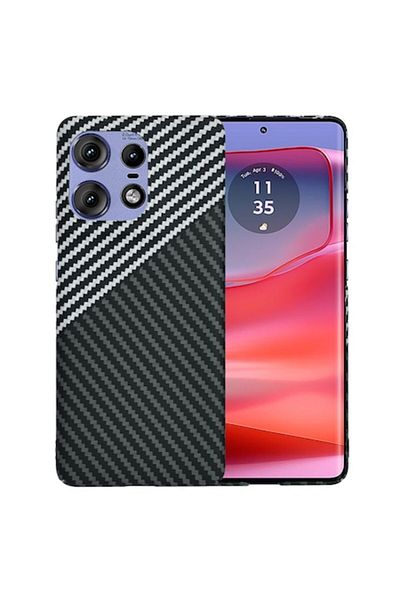 Tim Phone Case with High Protection for Motorola Edge 50 Pro, Timacontech, K41, Hard Plastic, Stealth Ti