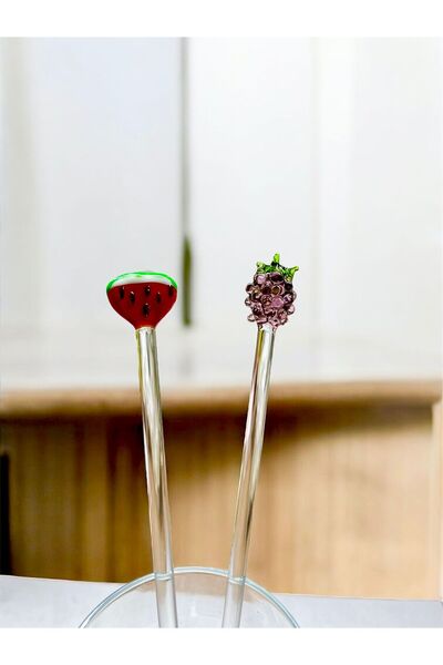 Arsglass Ice Latte Cam Karışık Figürlü 21 cm Karıştırma Kaşığı 1 Adet