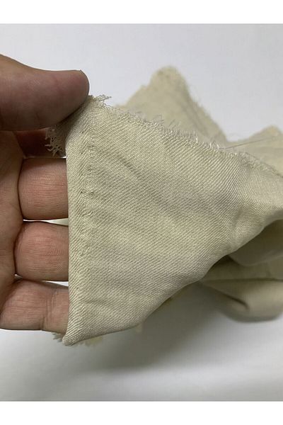 Yiğit Kumaş Sofia Linen Fabric with Polyester, Piece 100X150 cm Beige Color