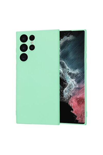 Techsuit Carcasă din silicon pentru Samsung Galaxy S22 Ultra 5G (verde mentă)