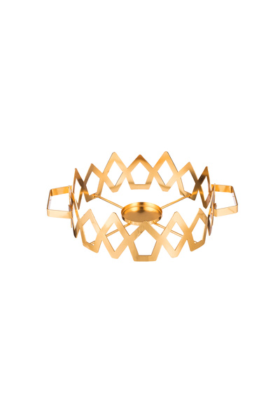 Abareek Al Safa Gold Round Food Warmer with Tender