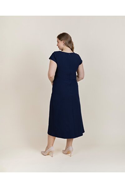 Megi Gelinlik Bel detaylı taşlı Midi Abiye