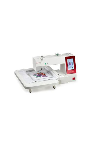 ELNA Masina de brodat eXpressive 830 CE, 160 broderii, 860 imp/min, Iluminare LED, USB (Alb)