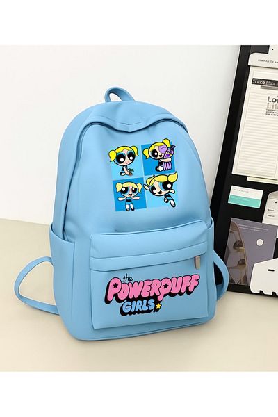 Toum Powerpuffgirls Printed School, Dershane, Course Backpack