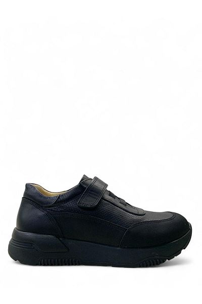 Tuğba Ortopedi 808 Orthopedic 100% Genuine Leather Young Black School Shoes