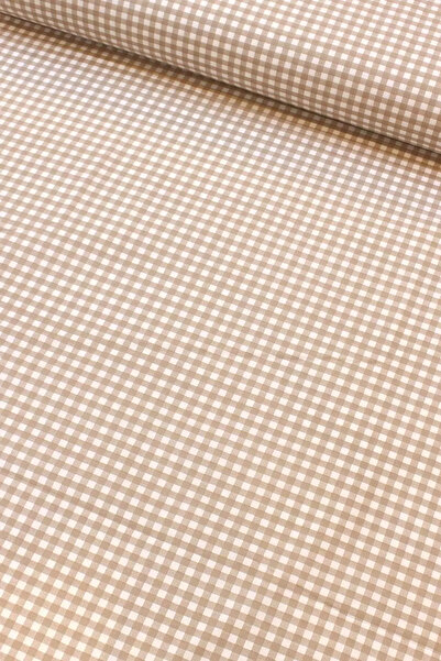 EDA HOME TEKSTİL Premier Duck Keten Pötikare Kumaş Su İtici Bez 0,5 Metre Leke Tutmaz En 180 cm (50x180cm)