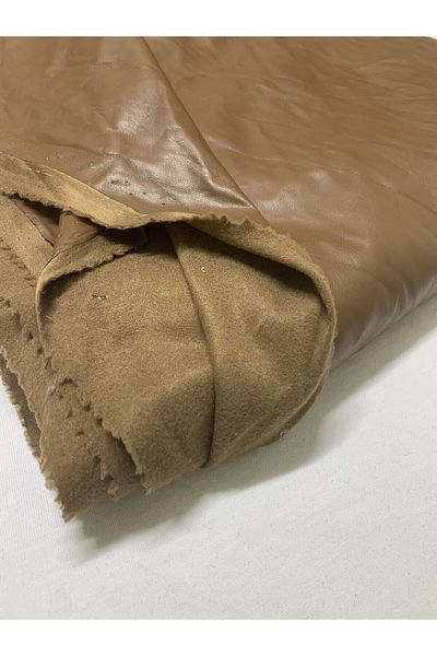 Yiğit Kumaş Brown Leather Fabric Artificial Interior with Shadon, Piece 320X150 cm