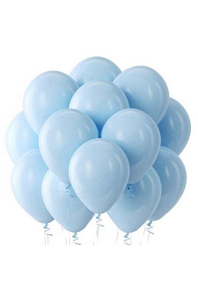 Generic Little Lolo 12-Inch Latex Balloon – Sky Blue Color – Pack of 50