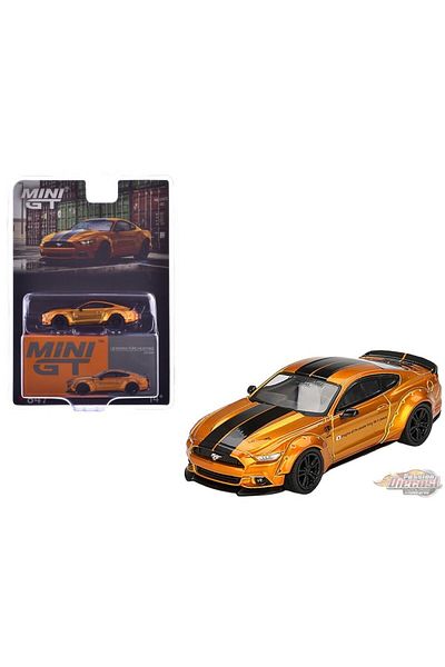 mini gt 1:64 lb Works Ford Mustang lb Gold Blister Package – Metal Diecast Model Car 847