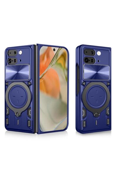 Tim High Protection Case for Google Pixel 9 Pro Fold, Timaconprotect, F75, Hard Plastic, Blue