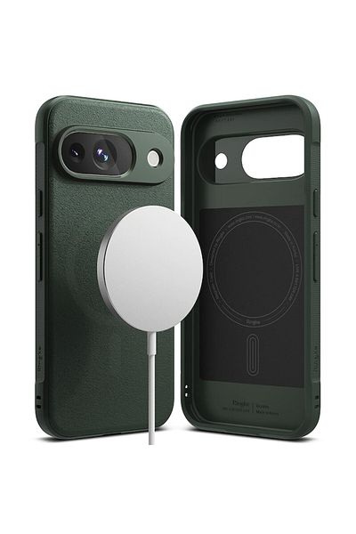 Tim High Protection Case for Google Pixel 9, Timacondesign, F43, Thermoresistant Plastic, Forest Green