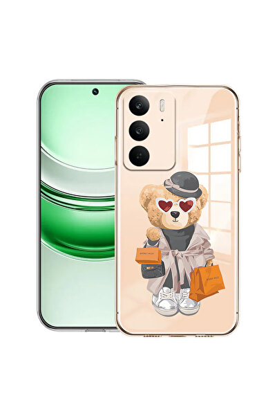 bestcase Carcasă transparentă din silicon pentru Realme C71, Teddy Bear Shopp...