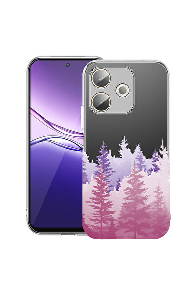 bestcase Carcasă transparentă din silicon pentru OPPO A5 Pro 5G, Lumini de di...