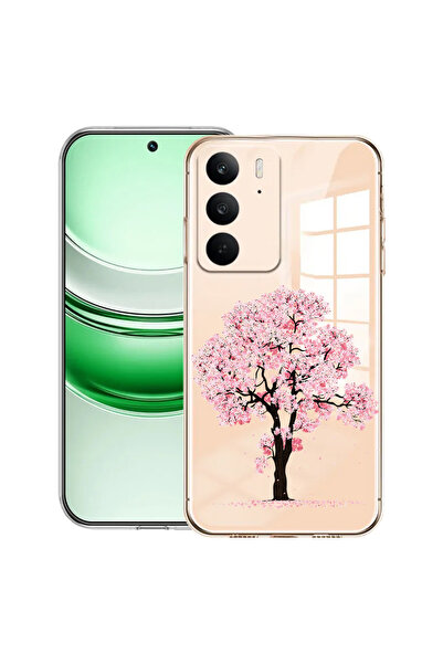 bestcase Διαφανής θήκη σιλικόνης για Realme C71, άνθη κερασιάς, 2041144 T 1833