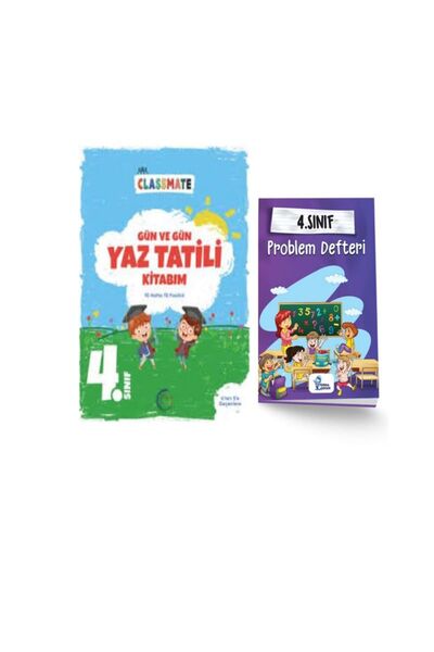 Okyanus Yayınları 4. Sınıf Gün ve Gün Yaz Tatili Kitabım ve Problem Defteri