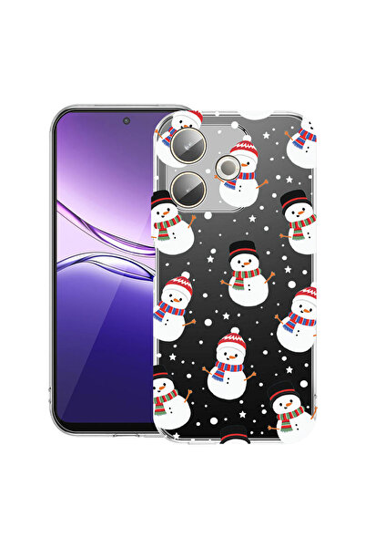 bestcase Carcasă transparentă din silicon pentru OPPO A5 Pro 5G, Om de zăpadă...