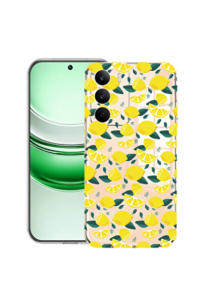 bestcase Διαφανής θήκη σιλικόνης για Realme C71, μοτίβο λεμονιού, 2041144 T 1436