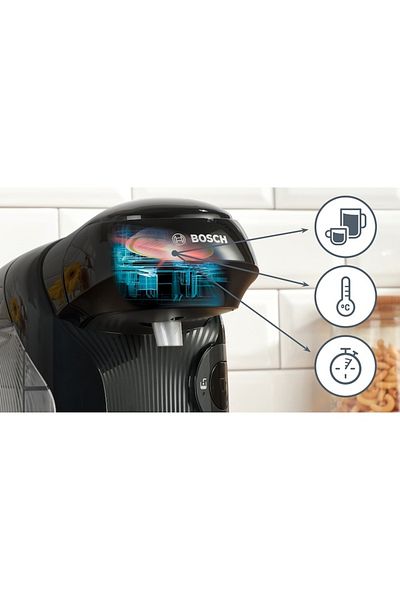 Bosch Tassimo Style TAS112E Espresso Machine, 1400W, 0.7l, Self-cleaning, capsules, Black