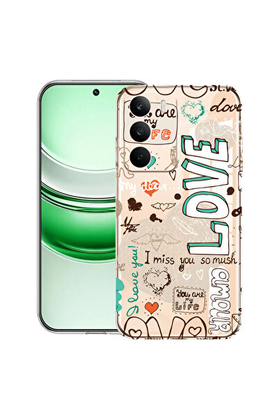 bestcase Διαφανής θήκη σιλικόνης για Realme C71, Love, 2041144 T 25