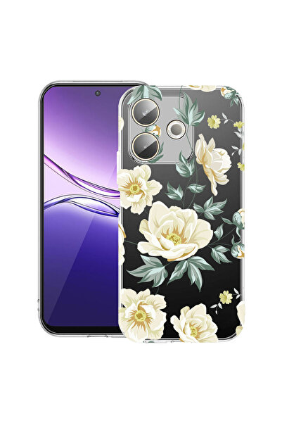 bestcase Carcasă transparentă din silicon pentru OPPO A5 Pro 5G, Flori, 20424...