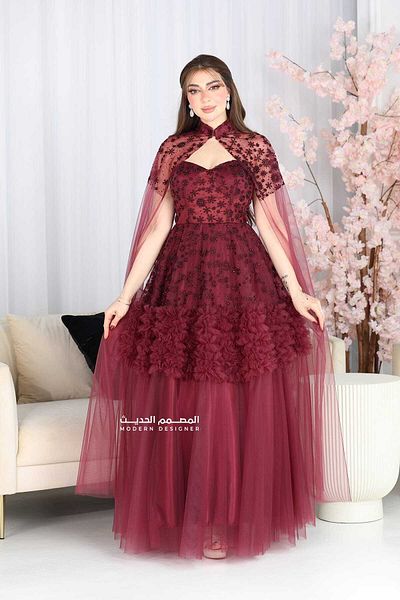 modern designer Luxury embroidered occasion dress