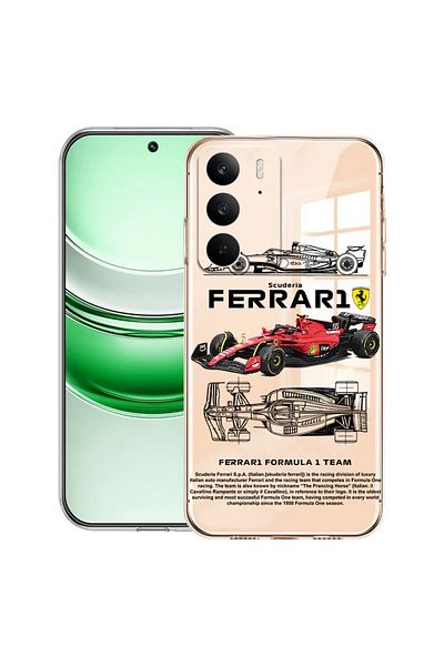 bestcase Clear Silicon Case For Realme C71, Ferrari Scuderia, 2041144 T 1861