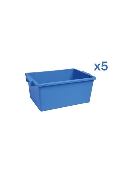 MOONFER 5Pcs Lidless Storage Box Kindergarten Storage Box Toy Box Archive Storage