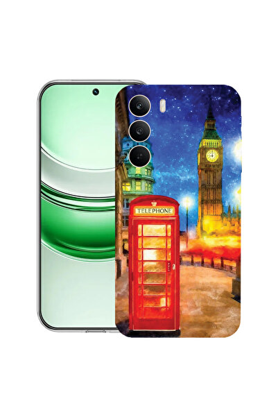 bestcase Διαφανής θήκη σιλικόνης για Realme C71, Λονδίνο, 2041144 T 1376