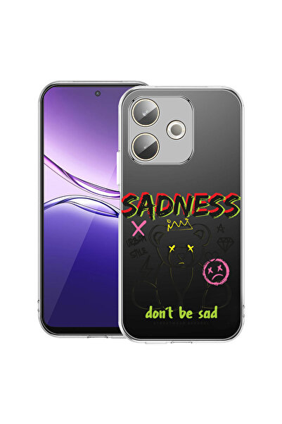 bestcase Carcasă transparentă din silicon pentru OPPO A5 Pro 5G, Teddy Bear S...