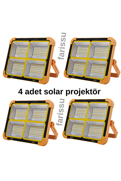 farissu Solar panelli çakar özellikli dış mekan aydınlatmasına uygun projektör