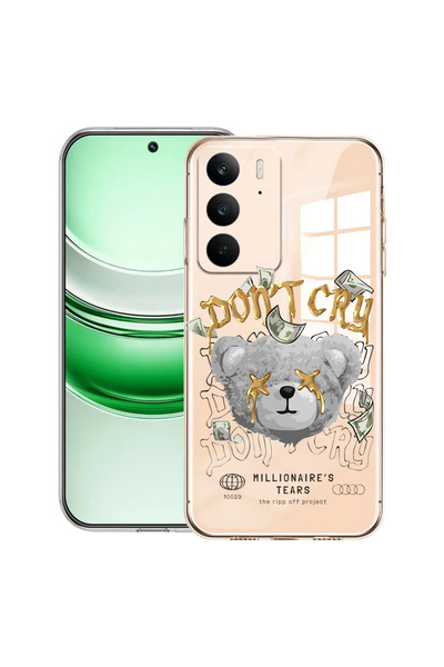 bestcase Clear Silicon Case For Realme C71, Teddy Bear Millionaire's, 2041144...