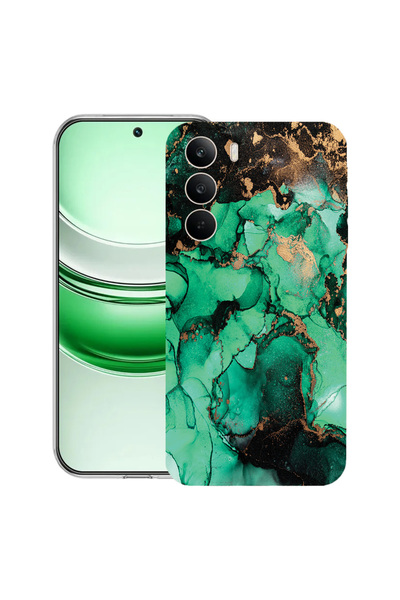 bestcase Carcasă transparentă din silicon pentru Realme C71, marmură închisă,...