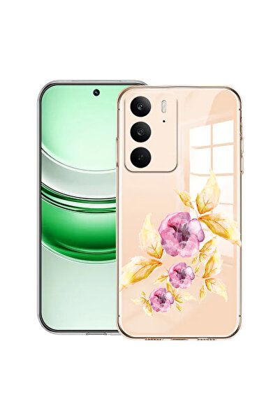 bestcase Carcasă transparentă din silicon pentru Realme C71, flori pastelate,...