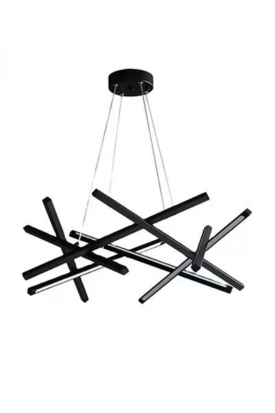 Nerf ⚡ Black Modern Pendant Chandelier - Bold Geometric Lighting for Modern Spaces