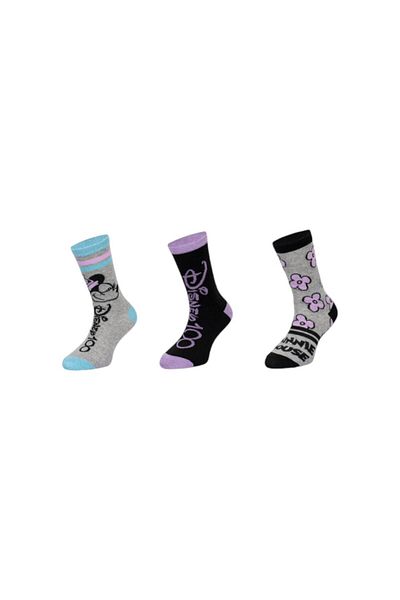 Minnie Mouse Set of 3 pairs of children's socks, multicolor, Disney, Minnie Mouse