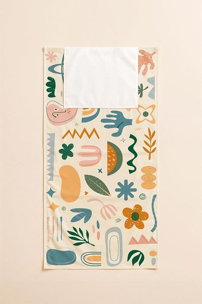 Evdek Abstract Beach Towel Beach Bag 35X40 cm