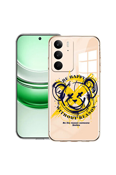 bestcase Carcasă transparentă din silicon pentru Realme C71, Teddy Be Happy, 2041144 T 1559