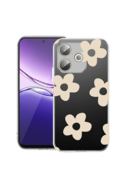bestcase Carcasă transparentă din silicon pentru OPPO A5 Pro 5G, Retro Daisy,...
