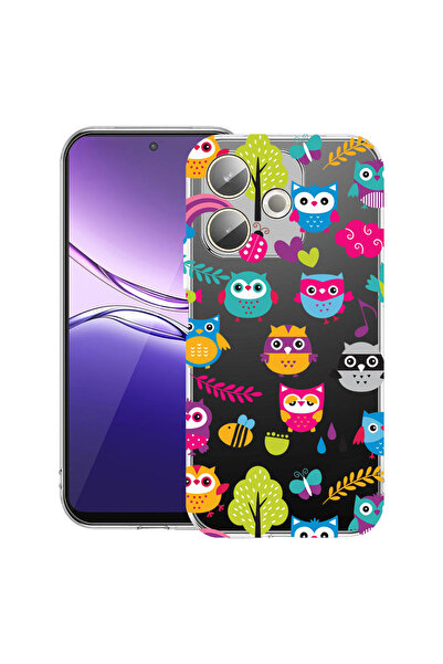 bestcase Carcasă transparentă din silicon pentru OPPO A5 Pro 5G, Bufniță, 204...