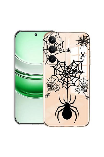 bestcase Clear Silicon Case For Realme C71, Spider Web, 2041144 T 1036
