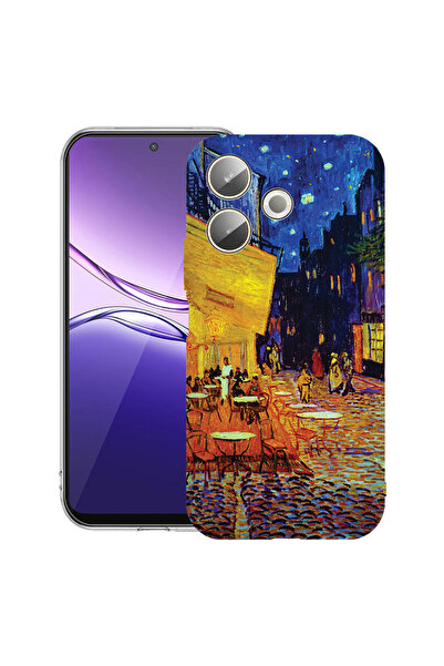 bestcase Husă transparentă din silicon pentru OPPO A5 Pro 5G, Terasa Van Gogh...